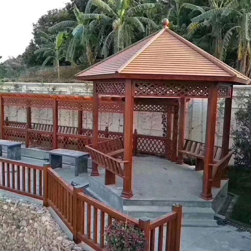 Gazebo en métal pour loisirs familiaux chinois