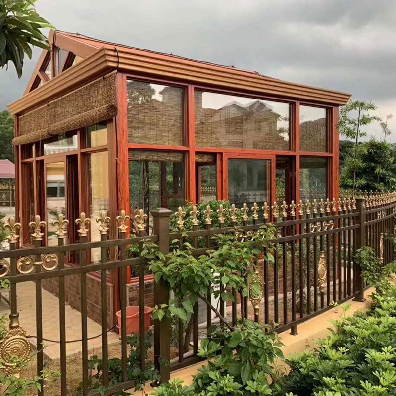 Solarium de bâtiment en acier extérieur pour abri de jardin