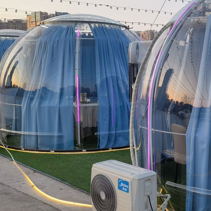 Maison de tente à bulles de Glamping de complexe hôtelier étanche